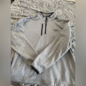 Callaway Heather Gray Quarter-Zip Pullover